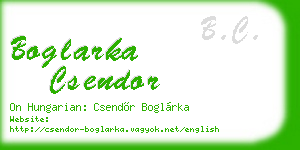 boglarka csendor business card